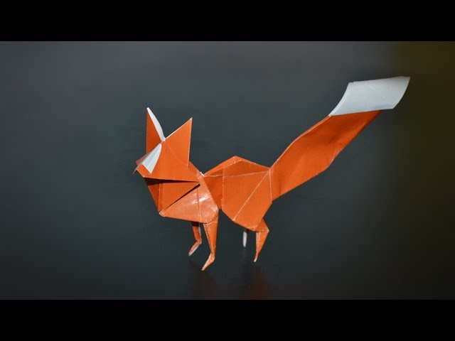 Лиса из бумаги в технике оригами: пошаговая инструкция + схема сборки своими руками