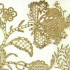 Золотой цветок выполненный тамбурным швом