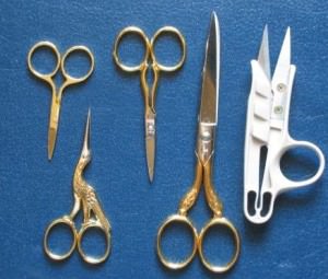 Основные виды ножниц для вышивания