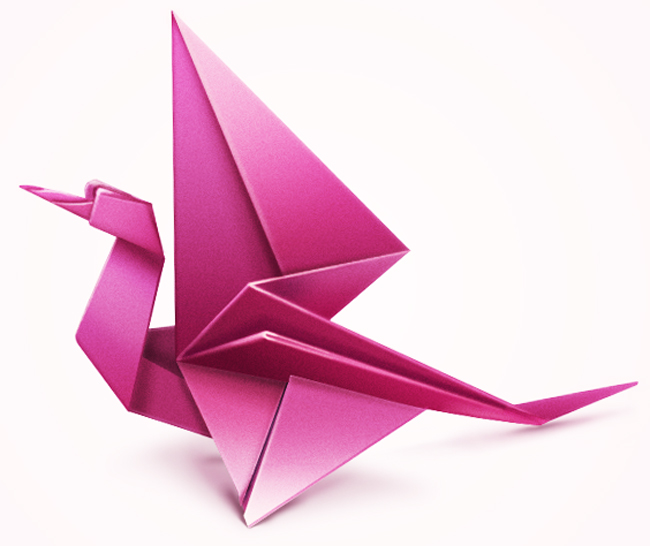 Как из оригами сделать журавлика с расправленными крыльями