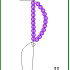 Схема плетения лепестков крокуса из бисера