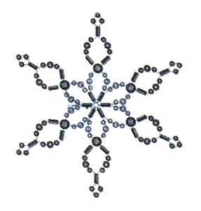 Схема для плетения снежинки из бисера
