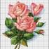Схема букета роз для вышивки бисером